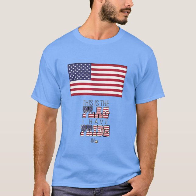 Camiseta Eu tenho orgulho nesta bandeira (Frente)