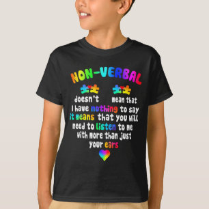 Camiseta Eu Tenho Peça de Puzzle Não-verbal Neon Pastel Aut