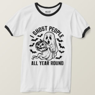 Camiseta Eu tenho pessoas fantasma o ano todo