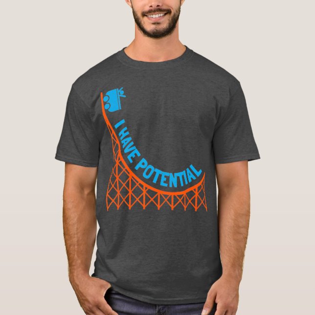 Camiseta Eu Tenho Potencial Presente De Nerd De Física De E (Frente)
