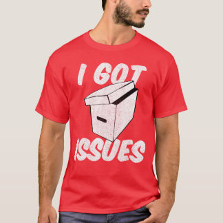 Camiseta Eu Tenho Problemas Engraçado para amigo colecionad