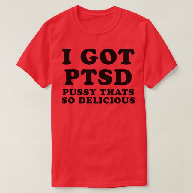 Camiseta Eu tenho PTSD (Frente do Design)