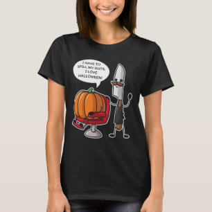 Camiseta Eu tenho que abrir meu coração Eu amo abóbora de H