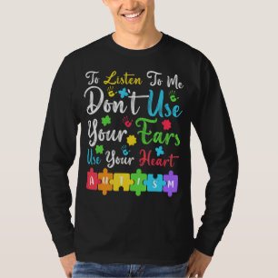 Camiseta Eu Tenho Quebra-cabeça de Consciência Autista Não-