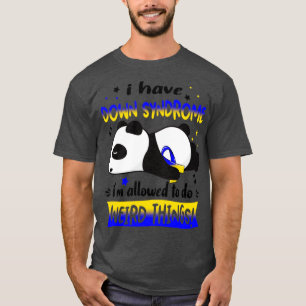Camiseta Eu Tenho Síndrome De Baixo Eu Sou Autorizado A Faz