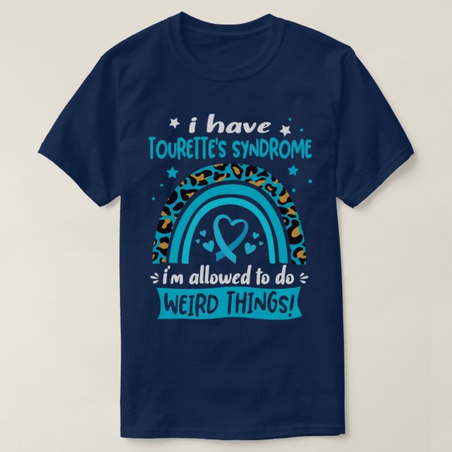 Camiseta Eu tenho síndrome de Tourettes que eu posso fazer  (Frente do Design)