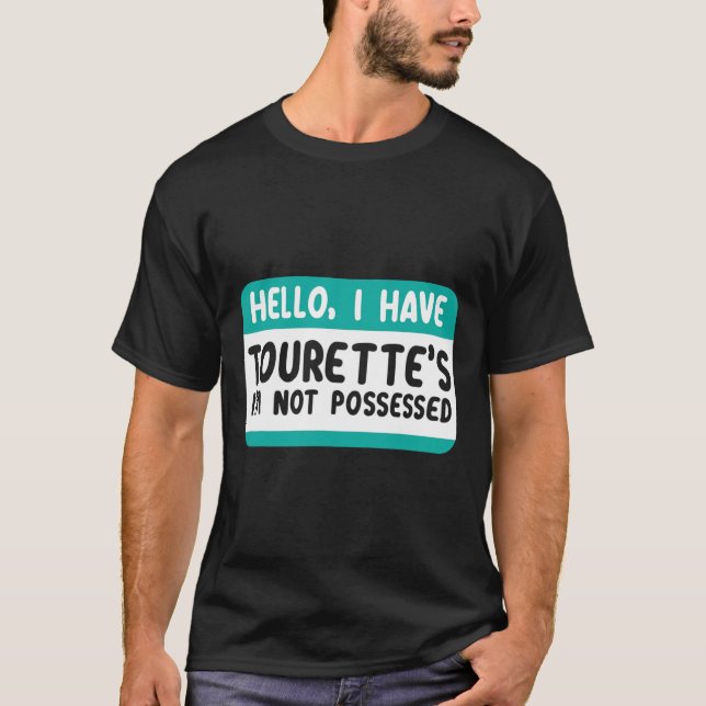 Camiseta Eu Tenho Síndrome Touretal Sensibilização Fita Tea (Frente)