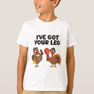 Camiseta Eu Tenho Sua Perna Dia De Ação De Graças Funny Tur