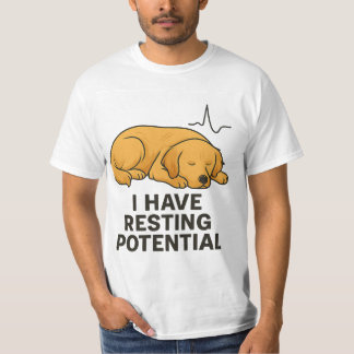 CAMISETA EU TENHO TEE DE POTENCIAL DE REPOUSO