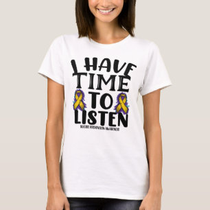 Camiseta Eu tenho tempo para ouvir a conscientização sobre