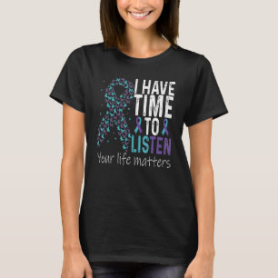 Camiseta Eu tenho tempo para ouvir a limpeza do chá de prev