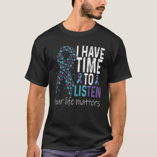Camiseta Eu Tenho Tempo Para Ouvir A Prevenção Do Suicídio,