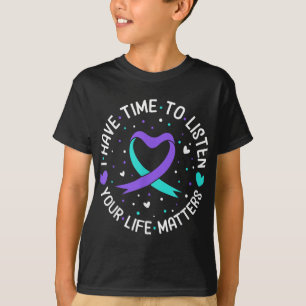 Camiseta Eu Tenho Tempo Para Ouvir Conscientização Sobre Su
