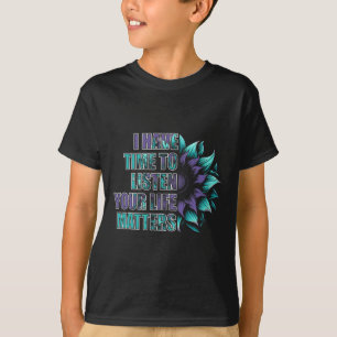 Camiseta Eu Tenho Tempo Para Ouvir Problemas De Vida Suicíd