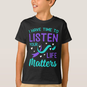Camiseta Eu Tenho Tempo Para Ouvir - Seus Problemas De Vida