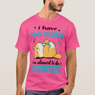 Camiseta Eu tenho transtorno de pânico eu posso fazer isso