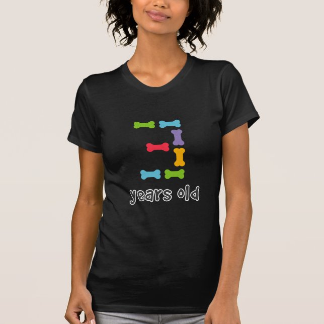 Camiseta Eu tenho três anos (Frente)