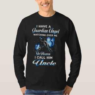 Camiseta Eu Tenho Um Anjo da Guarda Me Observando no Céu