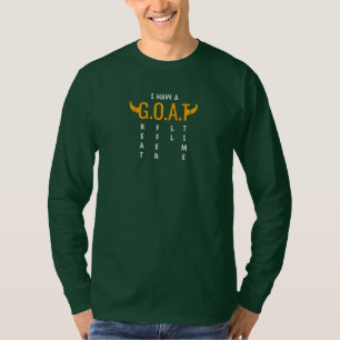 Camiseta Eu tenho um cabra - Arte de declaração escura