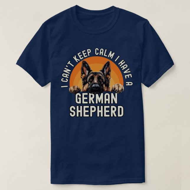 Camiseta Eu Tenho Um German shepherd (Frente do Design)