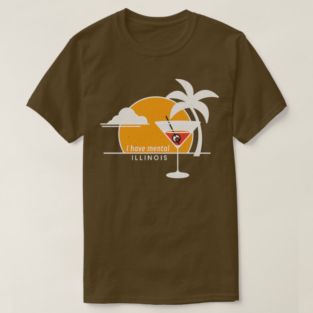 Camiseta Eu tenho um Illinois mental (Frente do Design)
