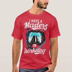 Camiseta Eu Tenho Um Mestre Em Snorkeling Snorkel Scuba Div