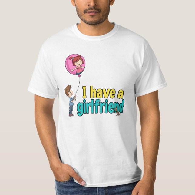 Camiseta Eu tenho um namorada (Frente)