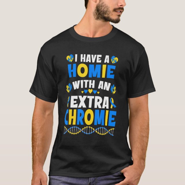 Camiseta Eu Tenho Uma Casa Com Uma Síndrome De Chromie Abai (Frente)