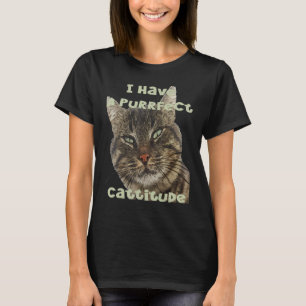 Camiseta Eu Tenho Uma Citação Puramente Diversão De Cattitu