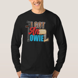Camiseta Eu Tenho Uma Dor Perna Lesada Fratura
