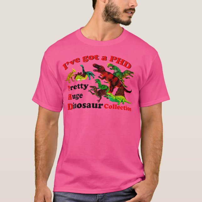 Camiseta Eu Tenho Uma Enorme Coleção De Dinossauros Bonito  (Frente)