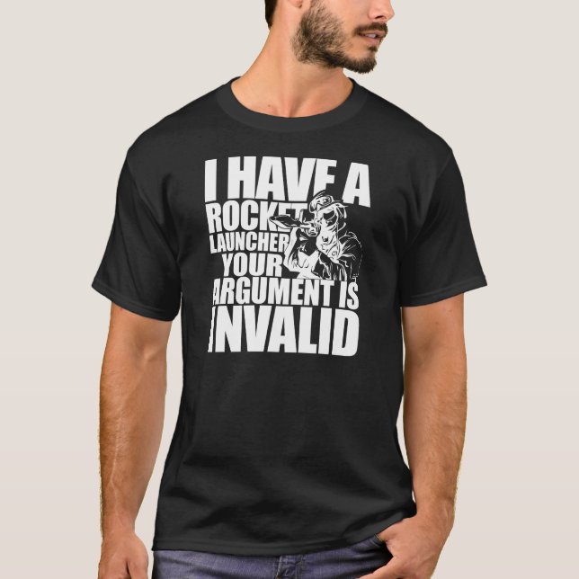 Camiseta Eu tenho uma lança-foguetes (Frente)