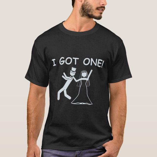 Camiseta Eu tenho uma noiva de casamento engraçado despedid (Frente)