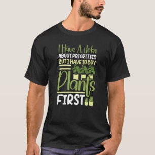 Camiseta Eu Tenho Uma Piada Sobre Prioridades Comprares Pla