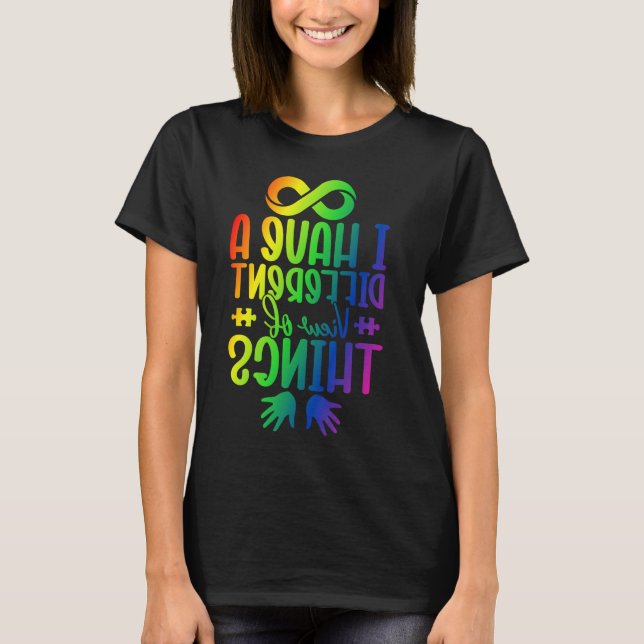 Camiseta Eu Tenho uma Visão Diferente das Coisas Infinity A (Frente)