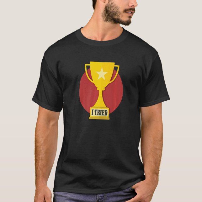 Camiseta Eu Tentei O Vencedor Campeão Vendedor Vendido Trof (Frente)