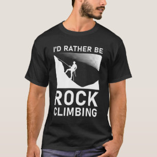 Camiseta Eu teria preferencialmentes escalando rock