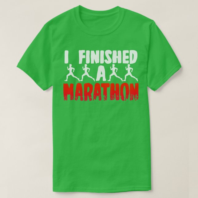 Camiseta Eu Terminei Uma Maratona (Frente do Design)
