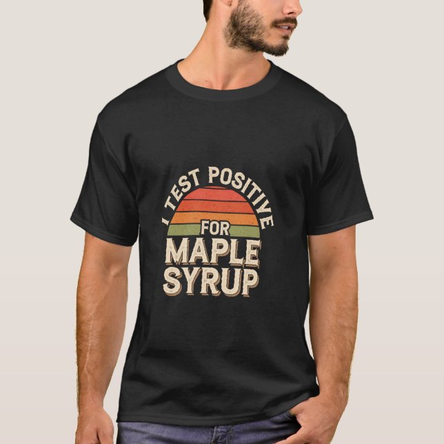 Camiseta Eu Testo Positivo Para Panquecas De Breakfast De X (Frente)