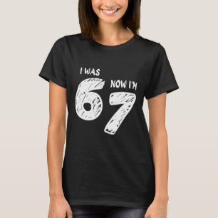 Camiseta Eu tinha 6 anos agora eu tenho 7