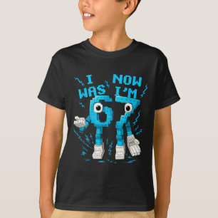 Camiseta Eu tinha 6 anos agora eu tenho 7 67 Seis Sete 7 An
