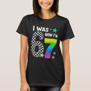 Camiseta Eu tinha 6 anos agora eu tenho 7 67 Sete anos de i