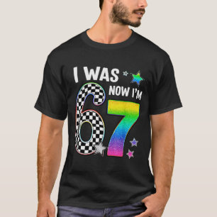 Camiseta Eu tinha 6 anos agora eu tenho 7 67 Sete anos de i
