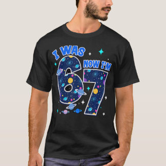 Camiseta Eu Tinha 6 Anos Agora Eu Tenho 7 7º Aniversário 6