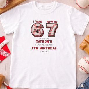 Camiseta Eu tinha 6 anos, agora eu tenho 7 – Aniversário de