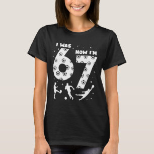 Camiseta Eu tinha 6 anos agora eu tenho 7 anos de futebol i