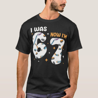 Camiseta Eu Tinha 6 Anos Agora Eu Tenho 7 Hóquei