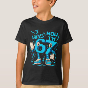 Camiseta Eu tinha 6 anos agora eu tenho 7 Seis Sete Brainro