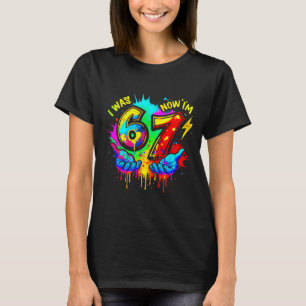 Camiseta Eu tinha 6 anos agora eu tenho 7 Seis Sete Meme Pi