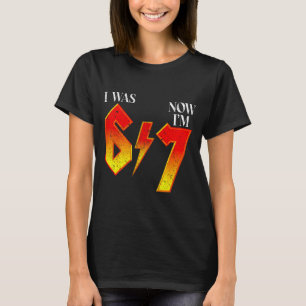 Camiseta Eu tinha 6 anos, agora tenho 7 anos de aniversário